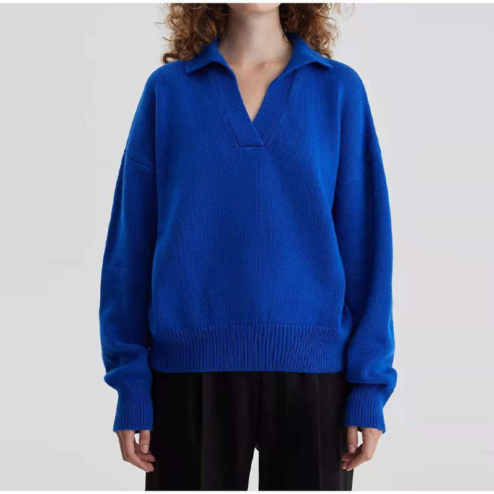 Kvinnors fint stickad pullover med strukturerad tyg Mirla-Eva Jonsson