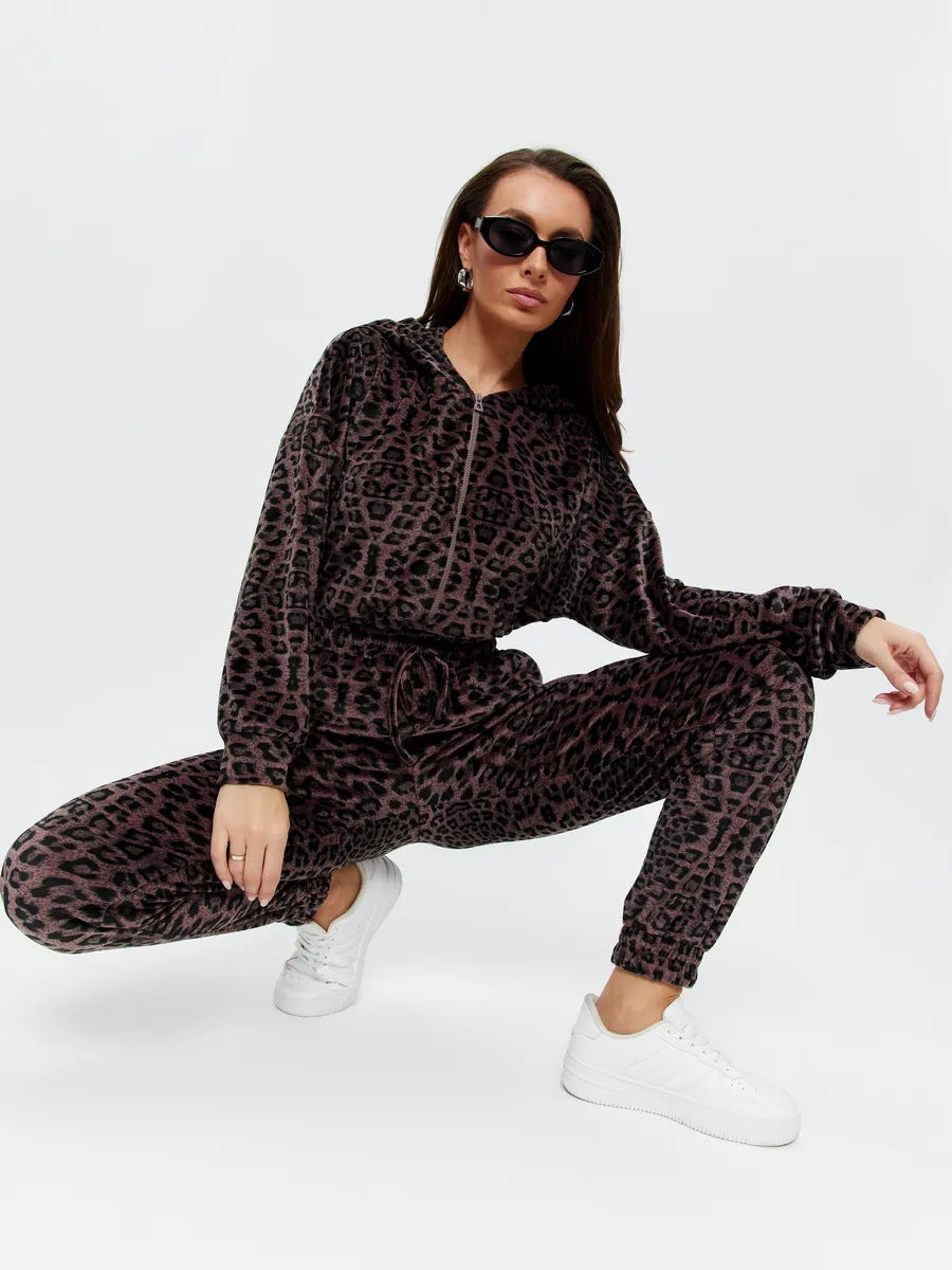 Kvinnors fleece jumpsuit med praktisk dragkedja och elastisk midja-Eva Jonsson
