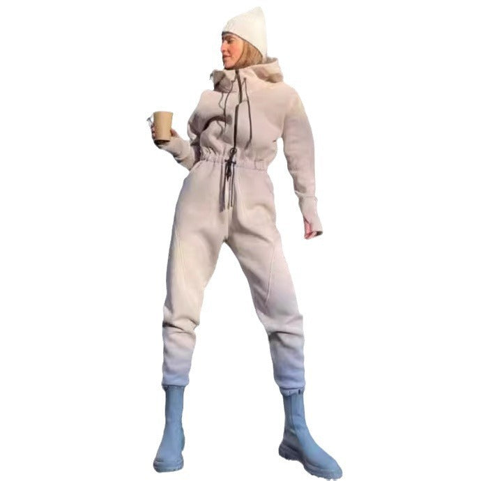 Kvinnors fleece lounge-set med dragsko Mirla-Eva Jonsson