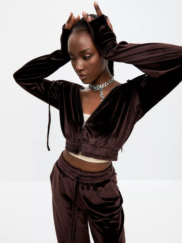 Kvinnors fleece loungewear-set med mångsidiga stilalternativ och sportig elegans-Eva Jonsson