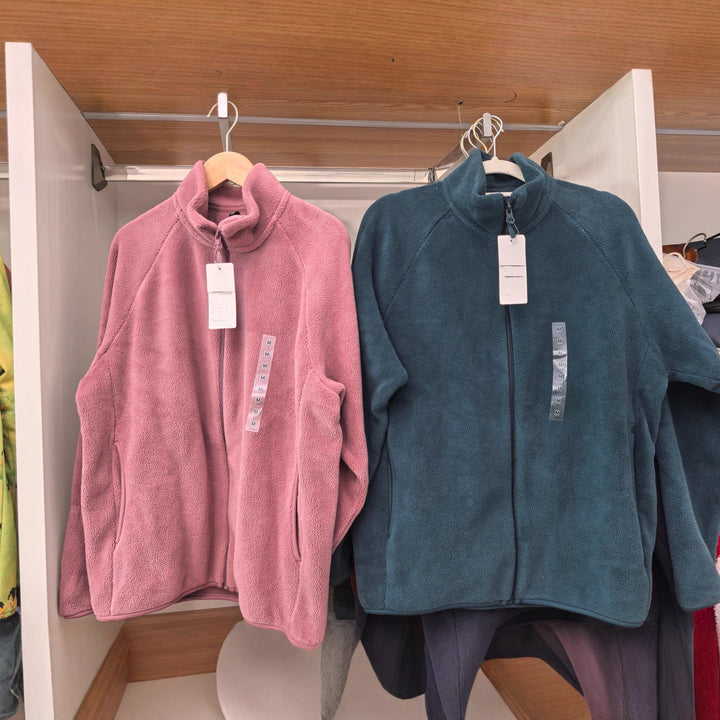 Kvinnors fleecejacka med hög krage och sidfickor Mirla-Eva Jonsson