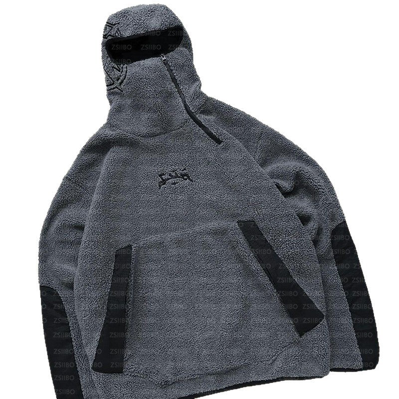 Kvinnors fleecepullover med hög krage och praktiska fickor Mirla-Eva Jonsson