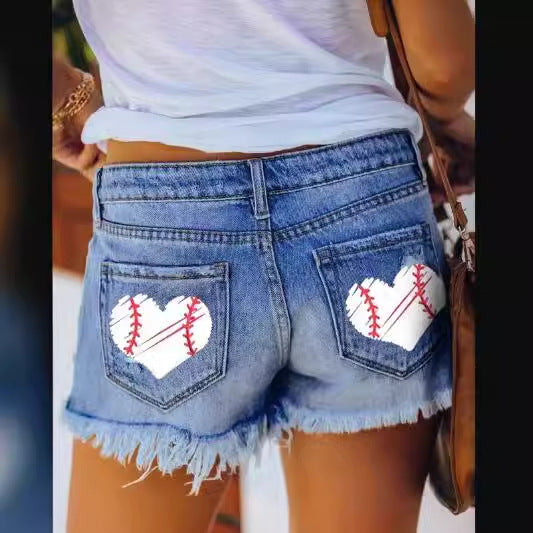 Kvinnors förstörda denimshorts Mirla-Eva Jonsson