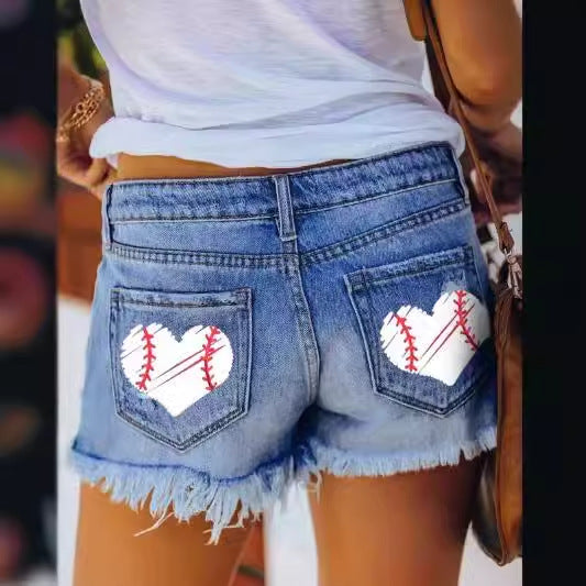 Kvinnors förstörda denimshorts Mirla-Eva Jonsson