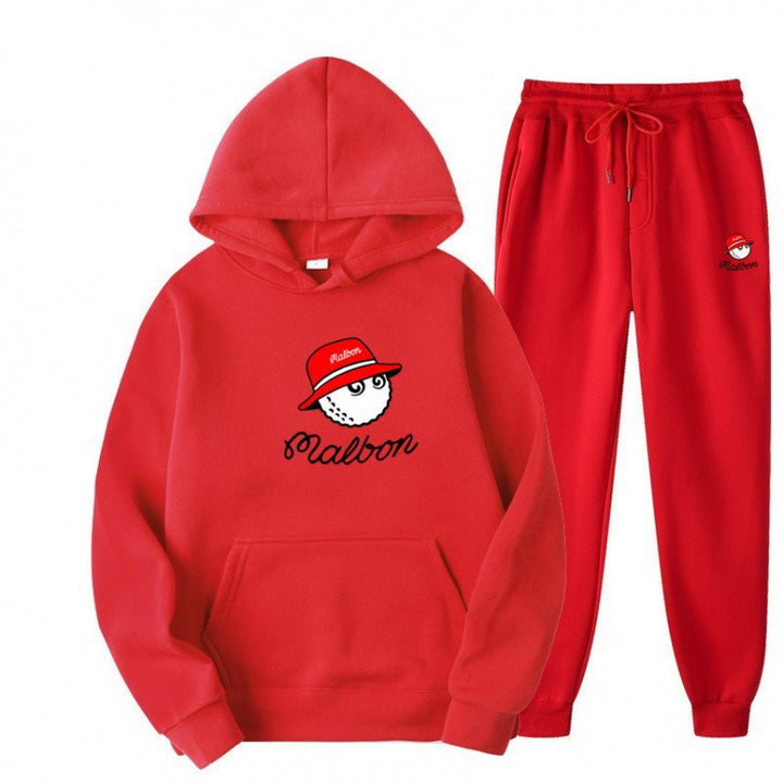 Kvinnors fritids hoodie dräkt med lekfull grafisk design och praktiska fickor Mirla-Eva Jonsson