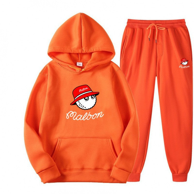 Kvinnors fritids hoodie dräkt med lekfull grafisk design och praktiska fickor Mirla-Eva Jonsson