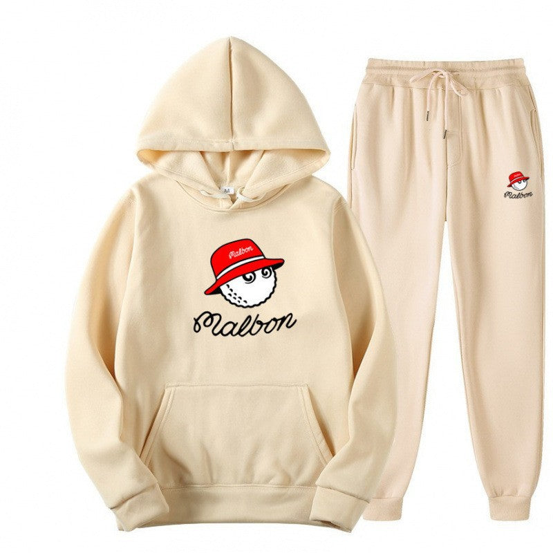 Kvinnors fritids hoodie dräkt med lekfull grafisk design och praktiska fickor Mirla-Eva Jonsson