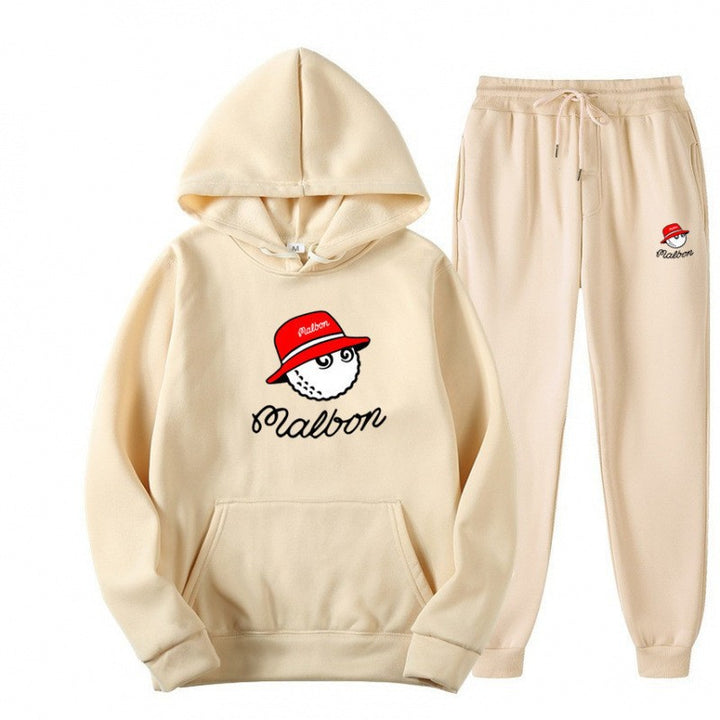 Kvinnors fritids hoodie dräkt med lekfull grafisk design och praktiska fickor Mirla-Eva Jonsson