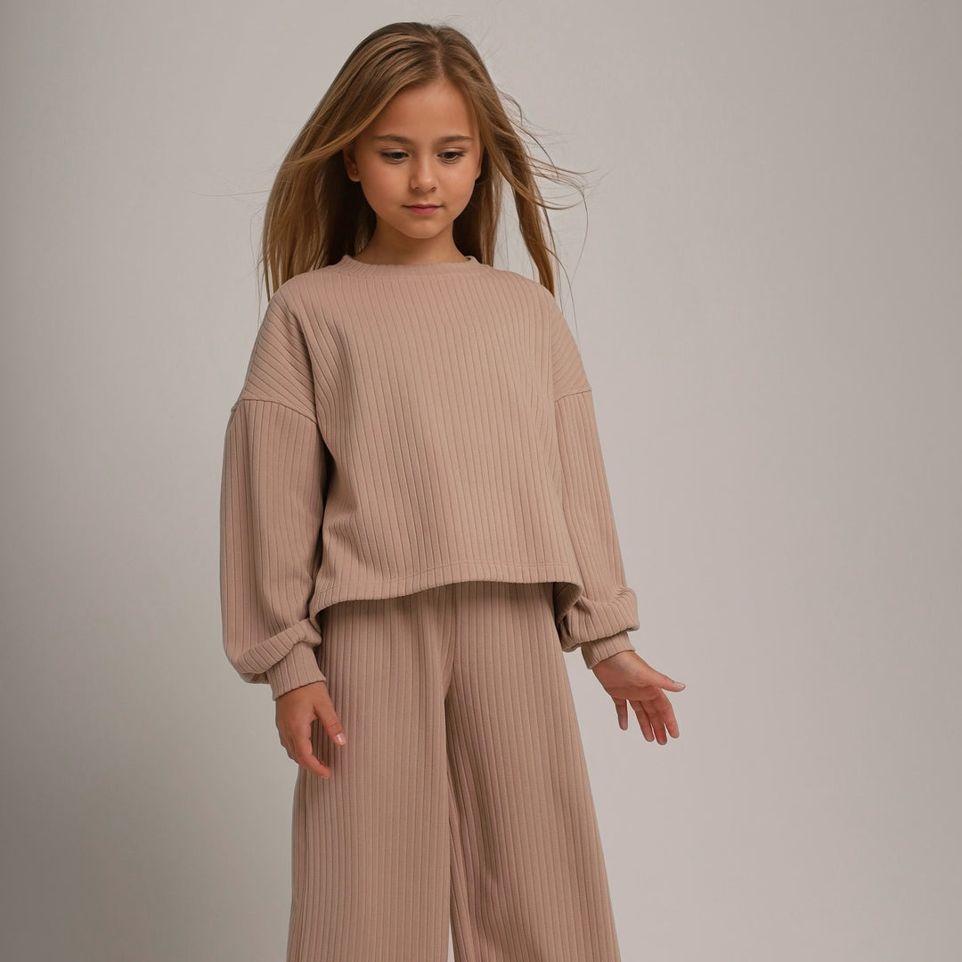 Kvinnors fritidsloungewear-set med lös topp och bekväma byxor-Eva Jonsson