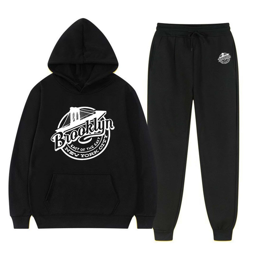 Kvinnors fritidsmjukdräkt med stiligt Brooklyn-tryck Mirla-Eva Jonsson