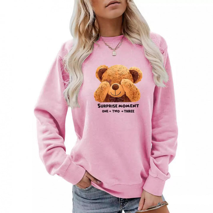 Kvinnors fritidströja med söt björndesign Mirla-Eva Jonsson