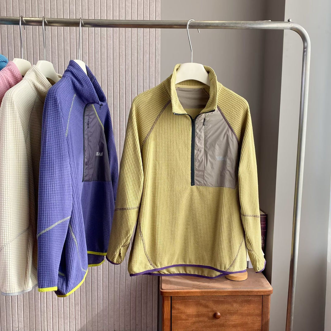 Kvinnors funktionella fleece-pullover med kort dragkedja fram Mirla-Eva Jonsson