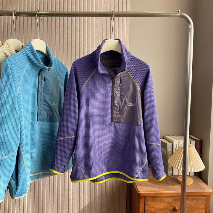 Kvinnors funktionella fleece-pullover med kort dragkedja fram Mirla-Eva Jonsson