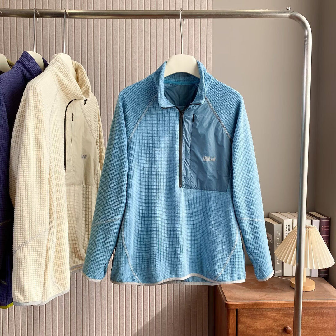 Kvinnors funktionella fleece-pullover med kort dragkedja fram Mirla-Eva Jonsson