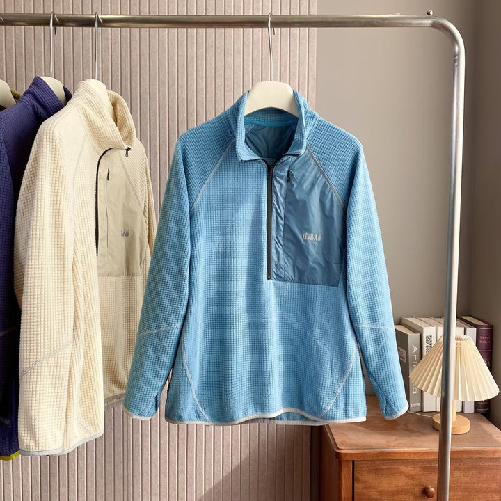 Kvinnors funktionella fleece-pullover med kort dragkedja fram Mirla-Eva Jonsson