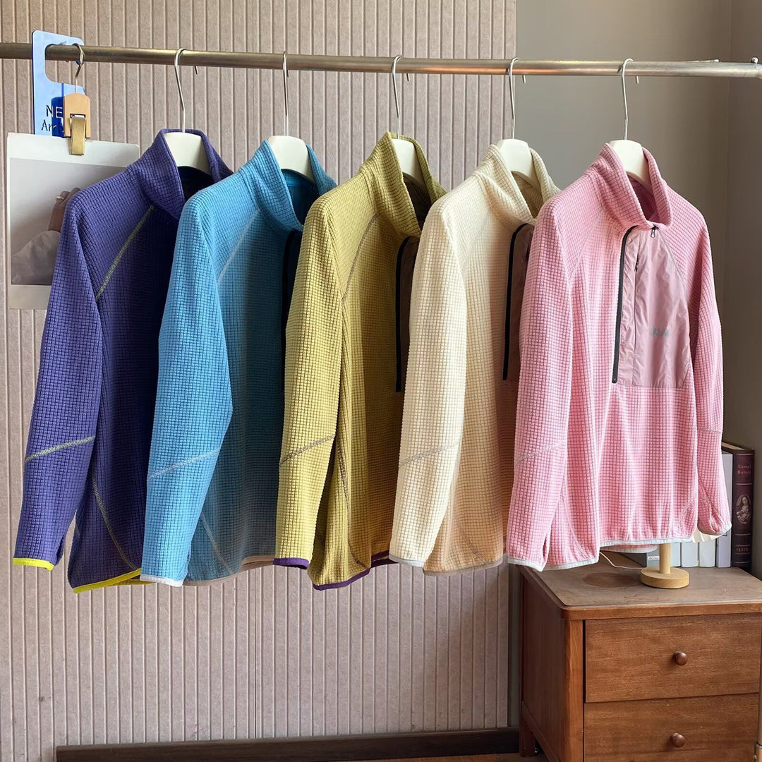 Kvinnors funktionella fleece-pullover med kort dragkedja fram Mirla-Eva Jonsson