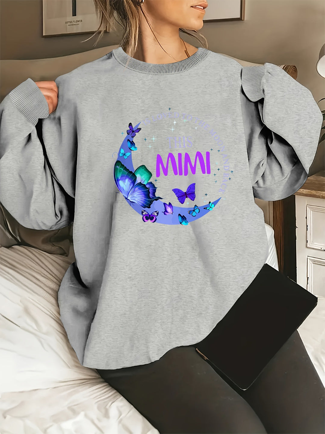 Kvinnors grafisk sweatshirt Mirla-Eva Jonsson