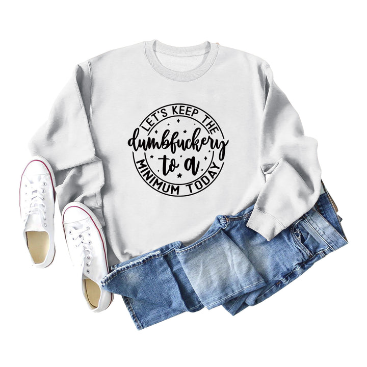 Kvinnors grafiska sweatshirts med motivationstryck Mirla-Eva Jonsson