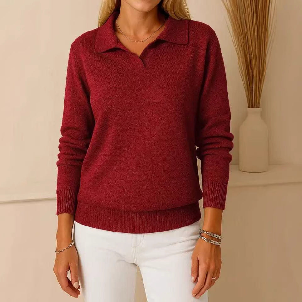 Kvinnors högkvalitativa polo-stil tröja Mirla-Eva Jonsson
