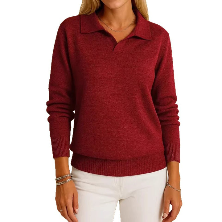 Kvinnors högkvalitativa polo-stil tröja Mirla-Eva Jonsson