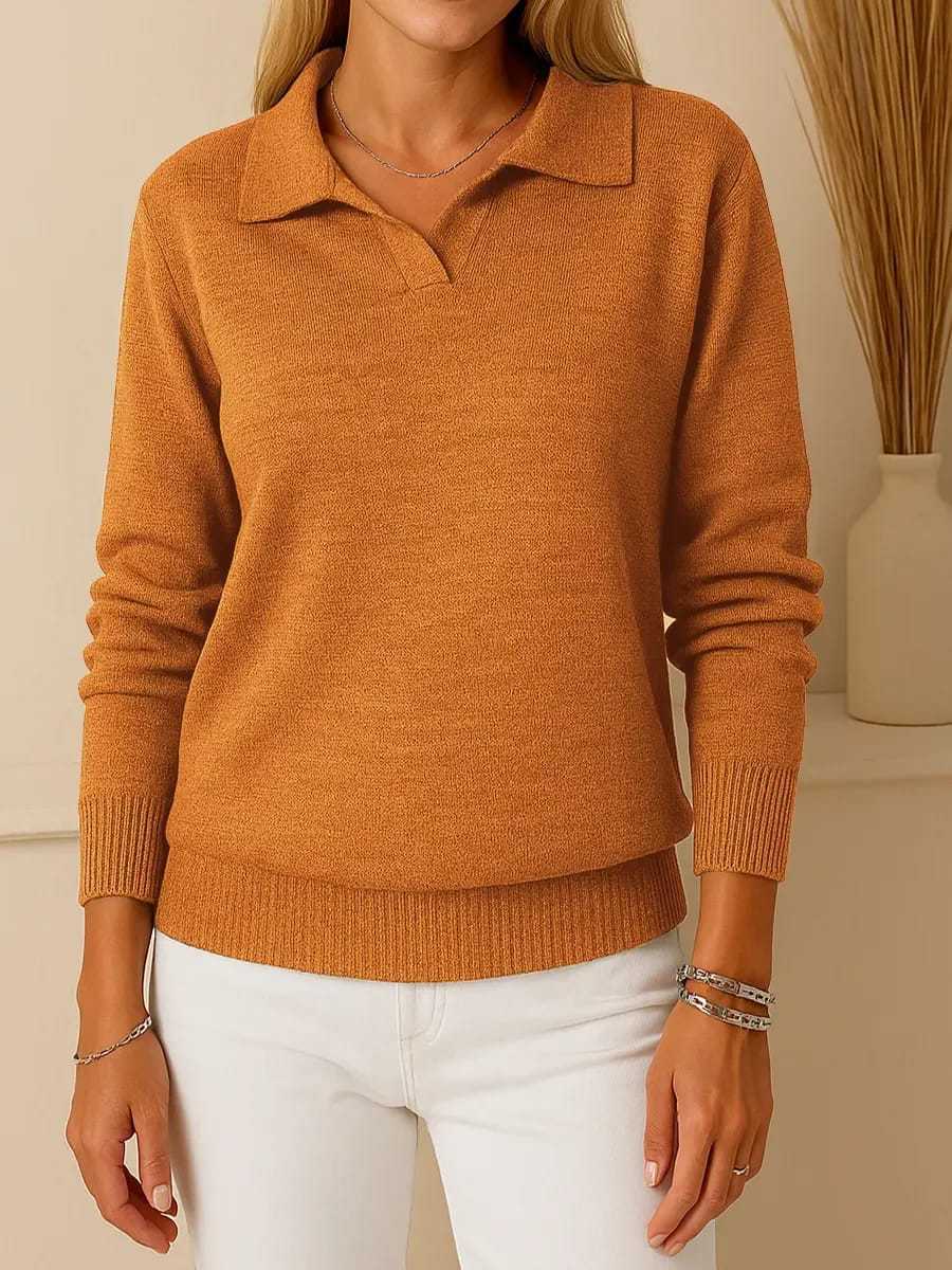 Kvinnors högkvalitativa polo-stil tröja Mirla-Eva Jonsson