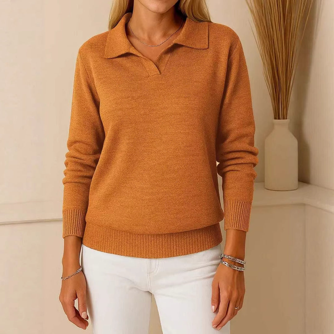 Kvinnors högkvalitativa polo-stil tröja Mirla-Eva Jonsson