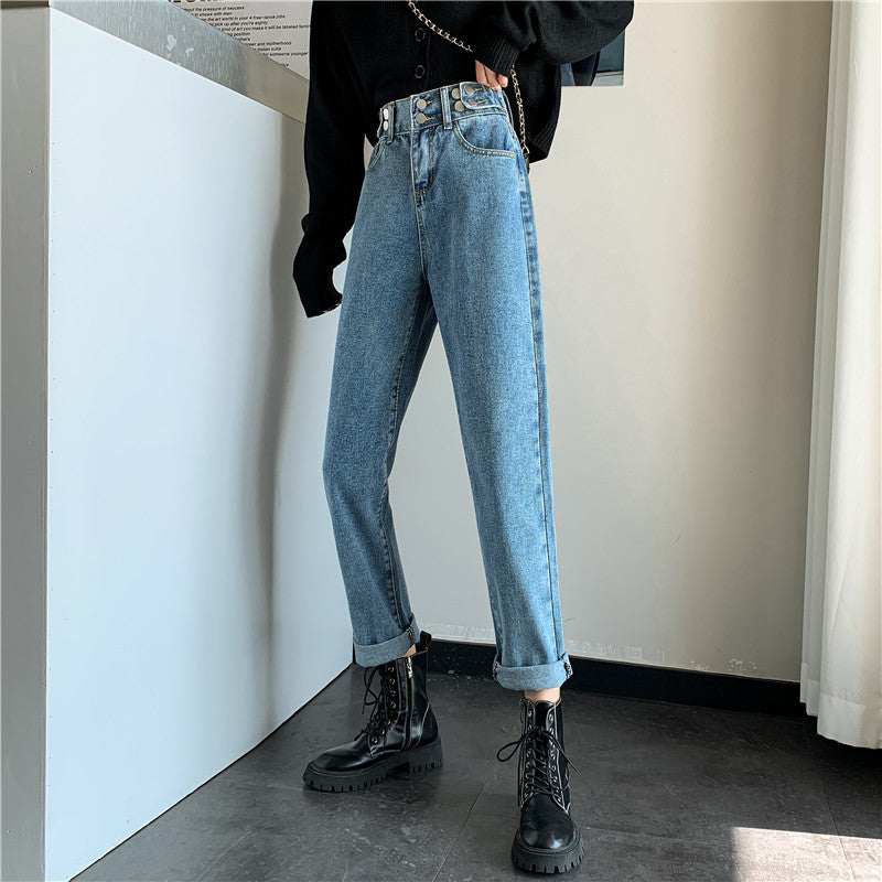 Kvinnors högmidjade chinos med sidofickor-Eva Jonsson