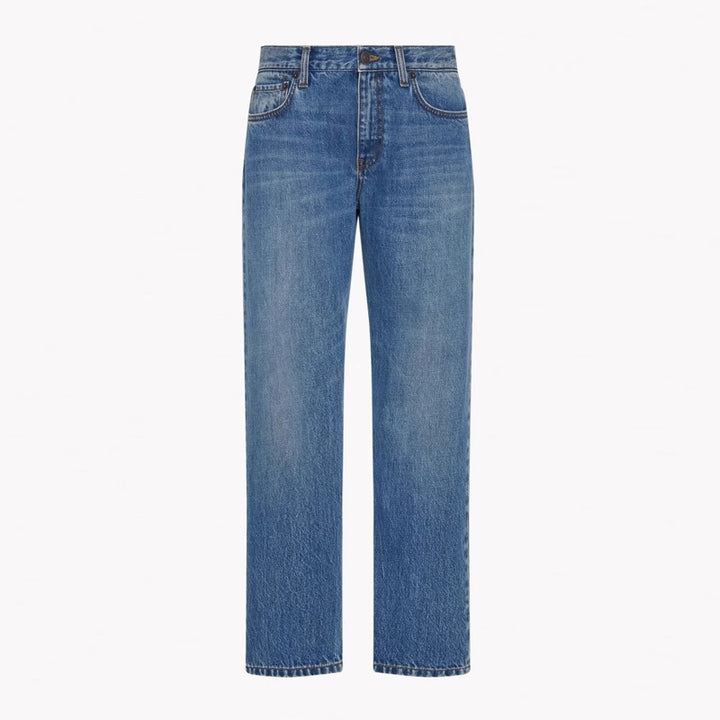Kvinnors högmidjade jeans i en avslappnad passform Mirla-Eva Jonsson