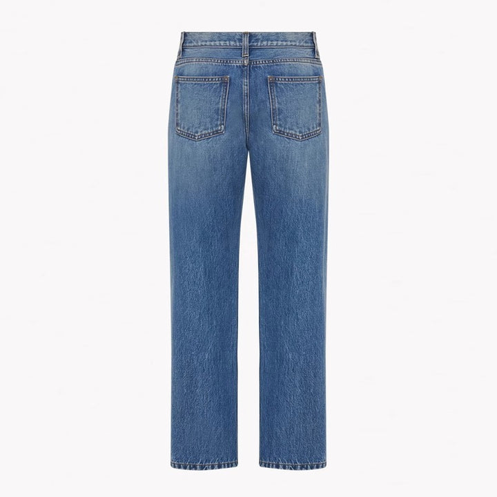 Kvinnors högmidjade jeans i en avslappnad passform Mirla-Eva Jonsson