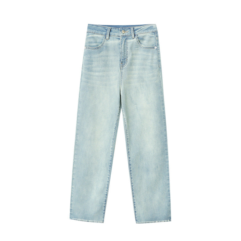 Kvinnors högmidjade jeans med vida ben Mirla-Eva Jonsson