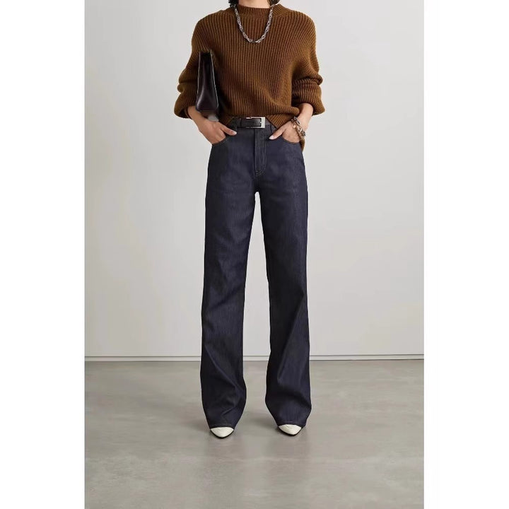 Kvinnors högskurna vida jeans Mirla-Eva Jonsson