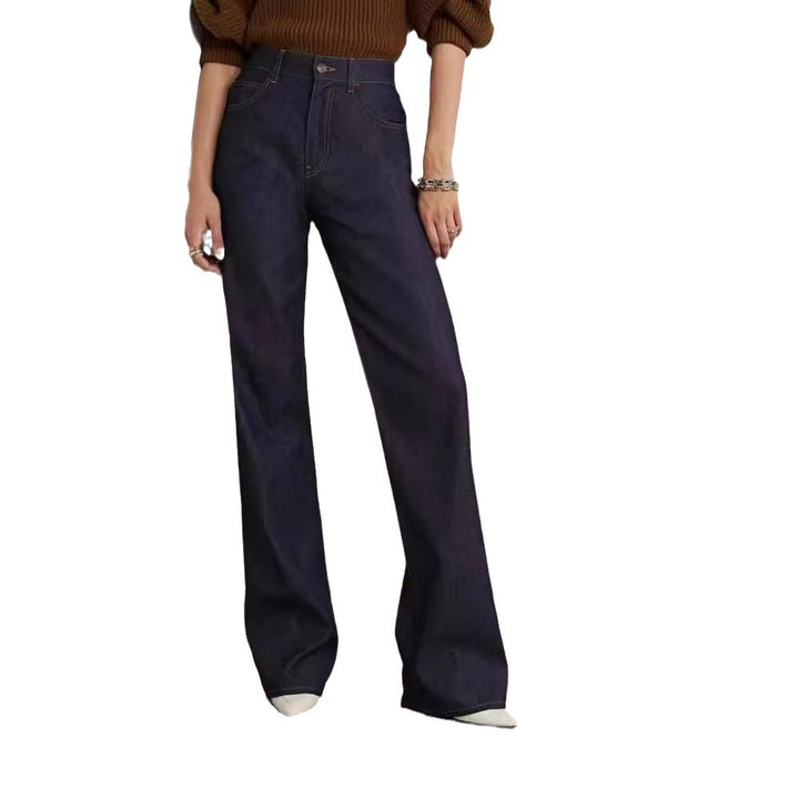 Kvinnors högskurna vida jeans Mirla-Eva Jonsson