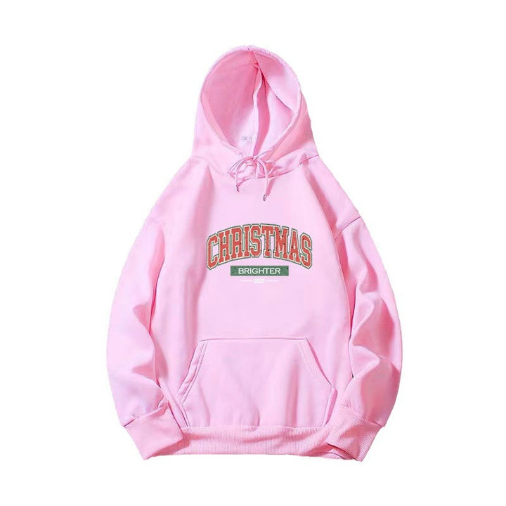 Kvinnors hooded sweatshirt med festligt julmotiv Mirla-Eva Jonsson