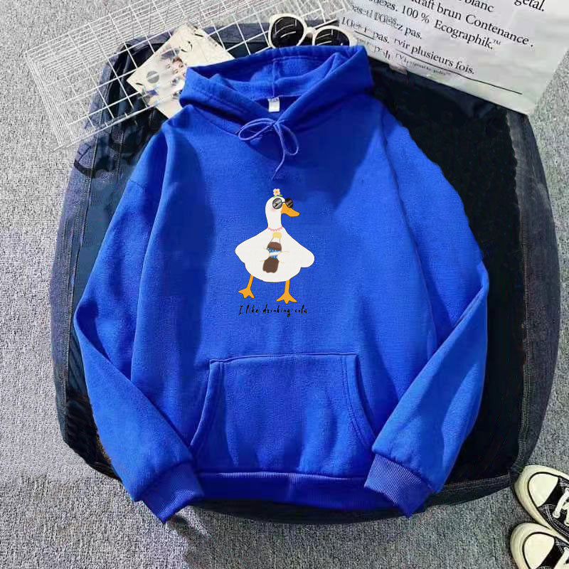 Kvinnors hooded sweatshirt med kreativ ankdsgning Mirla-Eva Jonsson