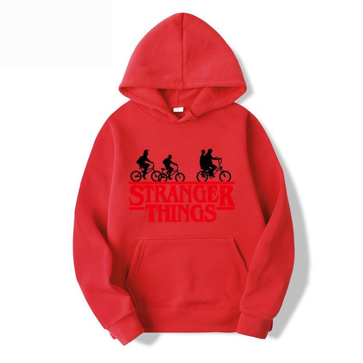 Kvinnors hooded sweatshirt med kreativt Stranger Things design Mirla-Eva Jonsson