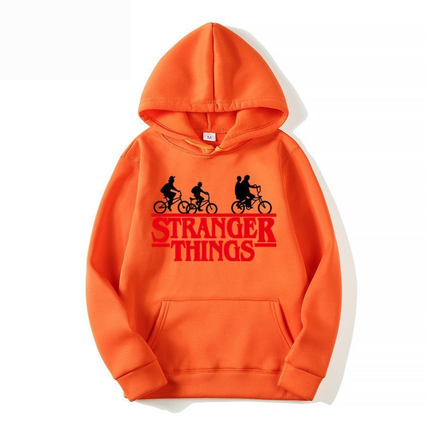 Kvinnors hooded sweatshirt med kreativt Stranger Things design Mirla-Eva Jonsson