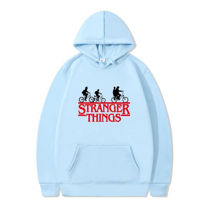 Kvinnors hooded sweatshirt med kreativt Stranger Things design Mirla-Eva Jonsson