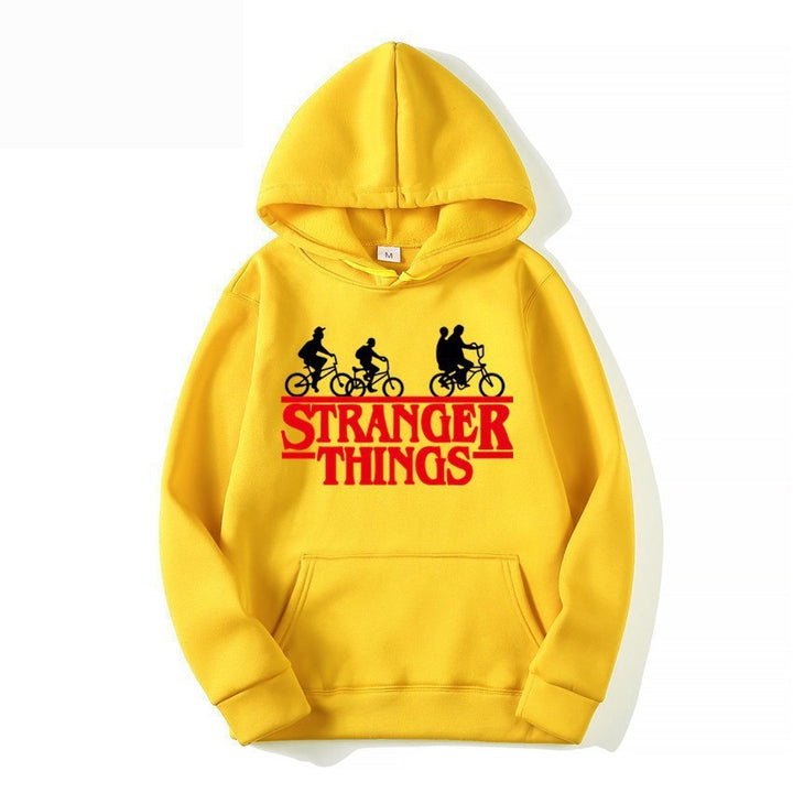 Kvinnors hooded sweatshirt med kreativt Stranger Things design Mirla-Eva Jonsson