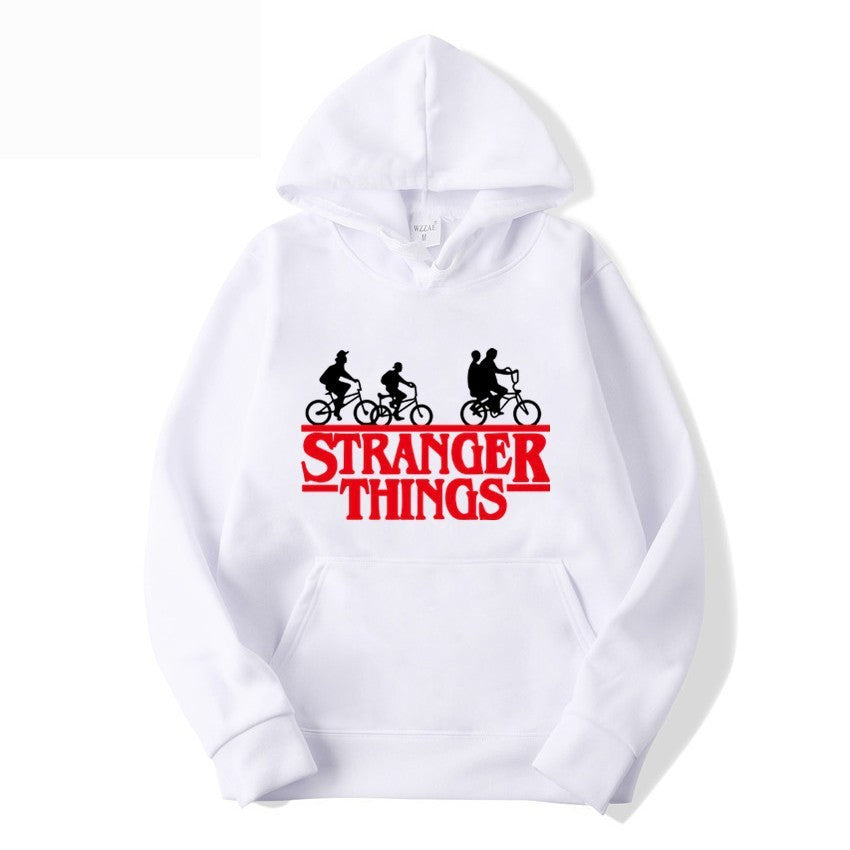 Kvinnors hooded sweatshirt med kreativt Stranger Things design Mirla-Eva Jonsson