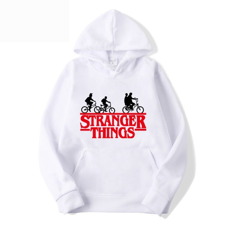 Kvinnors hooded sweatshirt med kreativt Stranger Things design Mirla-Eva Jonsson