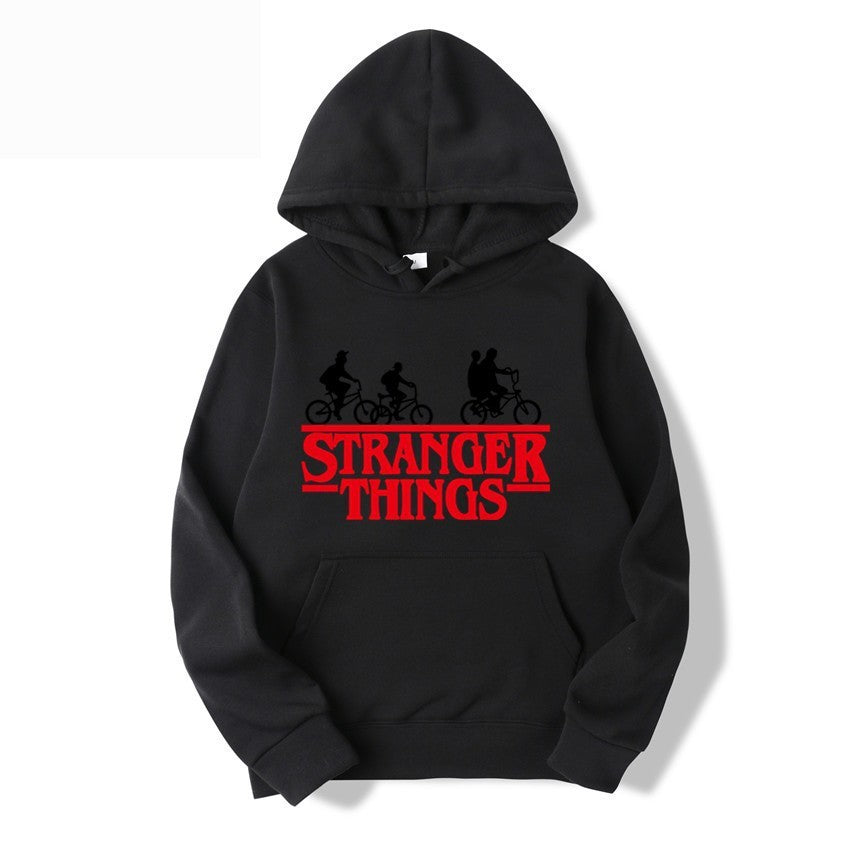 Kvinnors hooded sweatshirt med kreativt Stranger Things design Mirla-Eva Jonsson