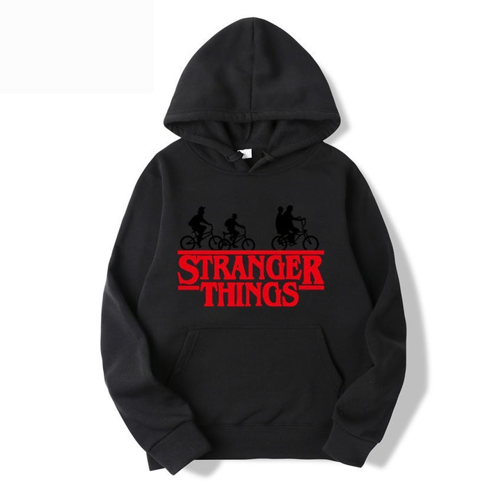 Kvinnors hooded sweatshirt med kreativt Stranger Things design Mirla-Eva Jonsson
