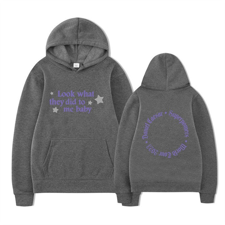 Kvinnors hooded sweatshirt med kreativt slogan och unik design Mirla-Eva Jonsson