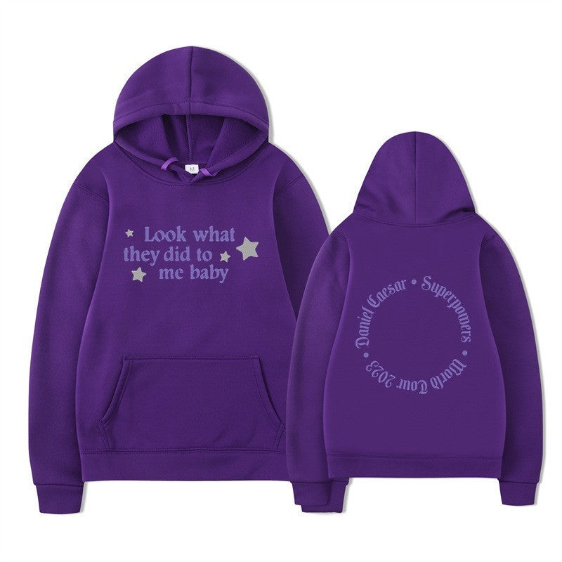 Kvinnors hooded sweatshirt med kreativt slogan och unik design Mirla-Eva Jonsson