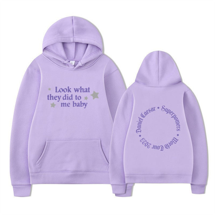 Kvinnors hooded sweatshirt med kreativt slogan och unik design Mirla-Eva Jonsson