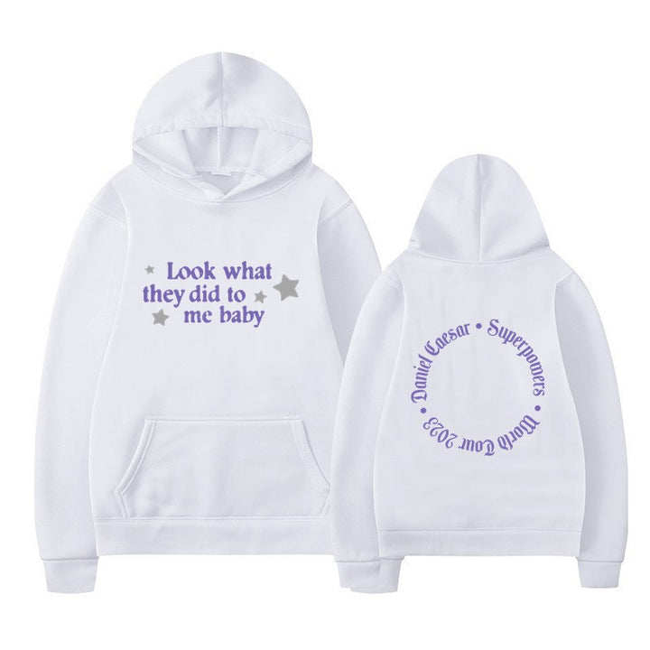 Kvinnors hooded sweatshirt med kreativt slogan och unik design Mirla-Eva Jonsson