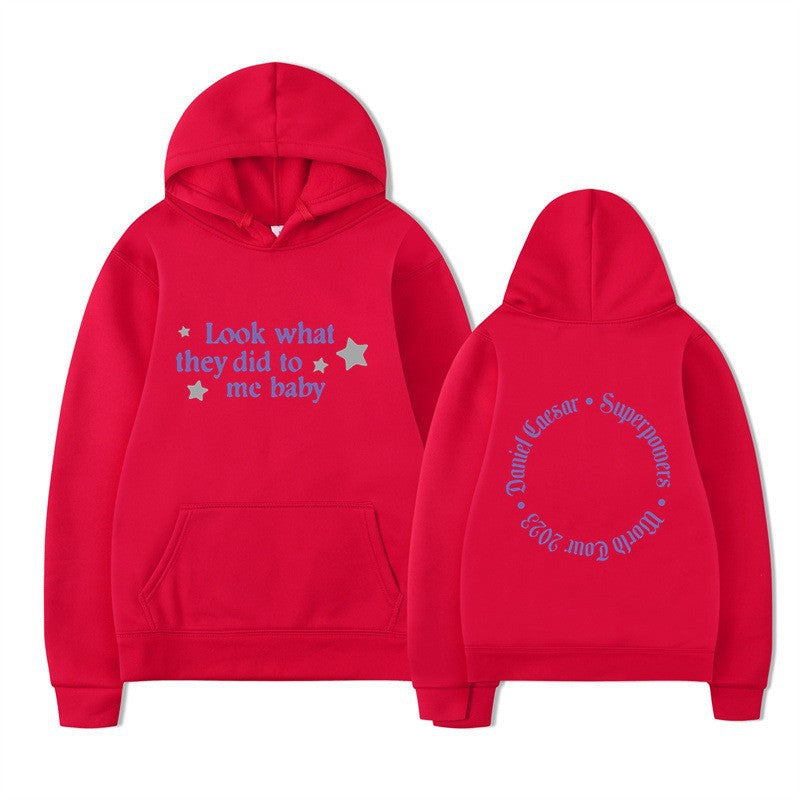 Kvinnors hooded sweatshirt med kreativt slogan och unik design Mirla-Eva Jonsson