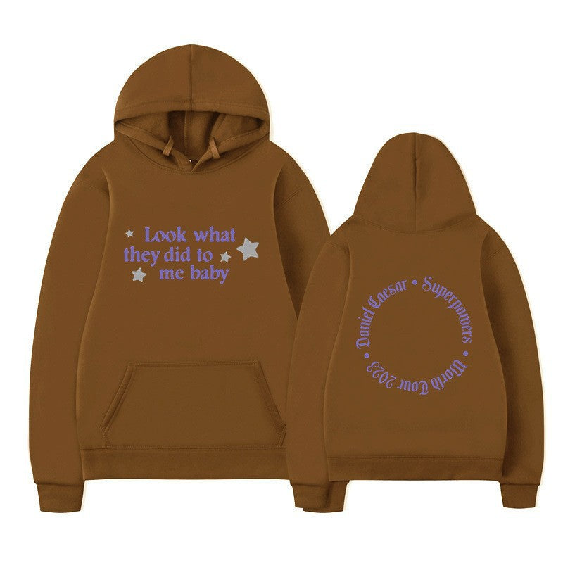 Kvinnors hooded sweatshirt med kreativt slogan och unik design Mirla-Eva Jonsson