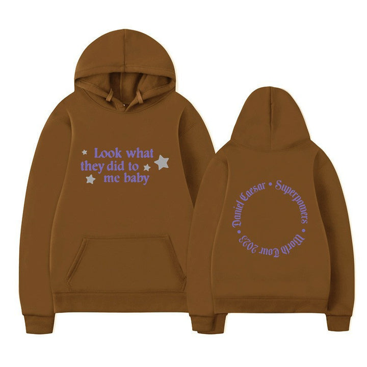 Kvinnors hooded sweatshirt med kreativt slogan och unik design Mirla-Eva Jonsson
