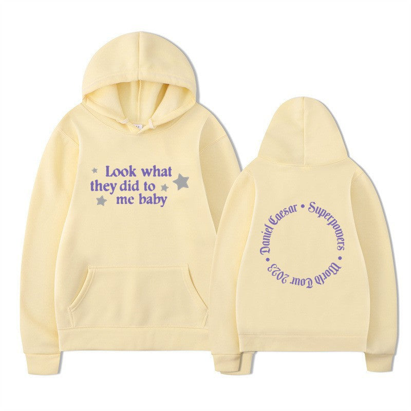 Kvinnors hooded sweatshirt med kreativt slogan och unik design Mirla-Eva Jonsson